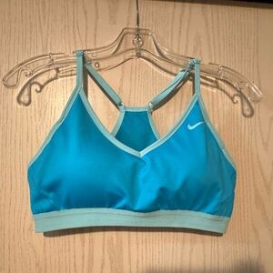 Nike Blue Indy Light Support Padded V Neck Sports Bra size XL